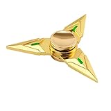 Blackobe Tri Fidget Hand Spinner Triangle Metal Finger Focus Toy ADHD Autism Kids/Adult (Gold)