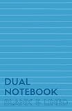 Dual Notebook Blank & Lined: Half Letter Size Notebook with Lined and Blank Pages Alternating, 5.5 x by Composition Notebookers