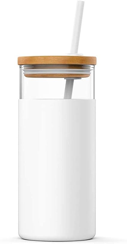 Leakproof Water Bottle with Wooden Lid