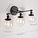 PERMO Vintage Wall Sconce Antique 3 Lights Modern Vanity Light Over Mirror Sconce with 5.9