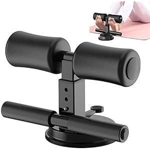 Draagbare sit-up bar-accessoires, draagbare zuignap buikstang voor, verstelbare gewatteerde enkelsteun Sit-up…