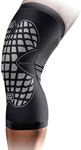 Brave Pioneer Knee Compression Sleeve Support for Running, Jogging, Sports, Joint Pain Relief, Arthritis and Injury Recovery-Single Wrap (L, Gray)