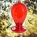 Twinkle Star Wild Bird Feeder Hanging for Garden Yard Outside Decoration, Panorama Gazebo Birdfeeder, Lighthouse Shaped (Red)