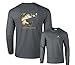 Fair Game Largemouth Bass Profile Fishing Long Sleeve T-Shirt-Charcoal-XL