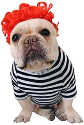 Dog Hair Color Costume Soft Synthetic Hair Colorful Short Curly