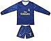 SecenMerch 2019/2020 New Hazard No #7 Real Madrid Away Kids Long Sleeve Soccer Jersey Kit Shorts Socks Set Youth Sizes