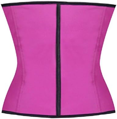 Jewelryfinds Women Waist Trainer Latex Rubber Body Shaper Underbust Corset Shapewear S-2XL