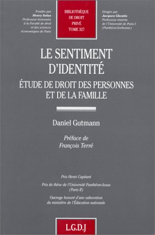 Le  sentiment d'identité