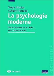 La  psychologie moderne