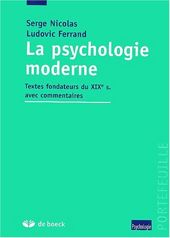 La  psychologie moderne