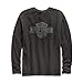 Harley-Davidson Men's Washed Waffle Knit Slim Fit Henley, Grey