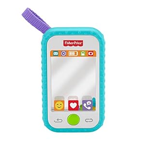Fisher Price Baby Toy Hashtag Selfie Fun Phone 3-In-1 Rattle Mirror & Bpa-Free Teether for Sensory & Fine Motor Skill…