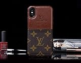 RYANA Card Slot -US Fast Deliver - Luxury Elegant PU Leather Monogram Classic Style Case Cover for Apple (iPhone Xs MAX)