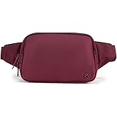 Pander Belt Bag Large 2L, Nylon Fanny Pack Purse for Women and Men with Adjustable Strap