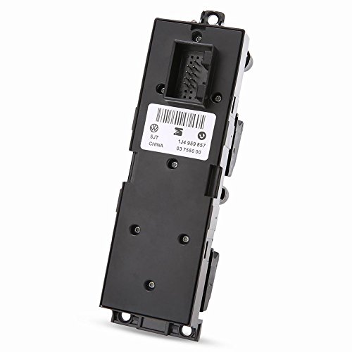Master Window Switch, XINDELL Electric vw Power Door Control Panel Car Drivers Side Electric Window Controls with Panel Vehicle Auto Trim Bezel for VW Passat Golf Jetta MK4 New Lavida