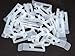 Novelty Lights 25 Pack All in One Christmas Light Clips, C7 and C9 Roof Line Clips for Shingle and Gutter Mounting, Clear/White