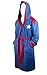 Marvel Comics CAPTAIN AMERICA Logo Blue Fleece BATHROBE With Winged HOOD - Size S/M