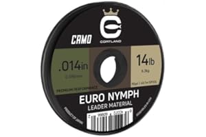 Cortland Fly Line Euro Nymph Leader Material Camo 50 Yards