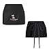 HairDay Care Professional Waist Apron - 100% Cotton Waist Apron for Women & Men - Machine Washable Hair Stylist Apron/Chef Apron with 3 Pockets, Adjustable Waist Tie - 24” x 8”, Universal Fit - Black
