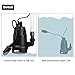 FPOWER 1/2HP Clean/Dirty Water Submersible Pump with 10-Foot Cord Utility Pump with Automatic ON/Off Float Switch for Fountain, Pond, Pool, Aquarium, Cisterns
