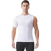 Vomnif Fashion Compression Shirts for Men 1/2 Single Arm Short Sleeve Athletic Base Layer T Shirt for Workout Basketball