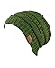 C.C Trendy Warm Chunky Soft Stretch Cable Knit Beanie Skully, Olive