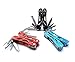 Compact Durable Pocket Multitool Knife, Plier, Screwdriver Tool Set with Screwdriver bits and Nylon Sheath. Perfect Kit for Survival, Emergency, Camping, Outdoor Use Black