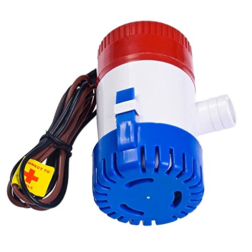 SAILFLO 24V Boat Marine Plumbing DC Bilge Water Pump Submersible for Yacht RV SPA Pool (750GPH)