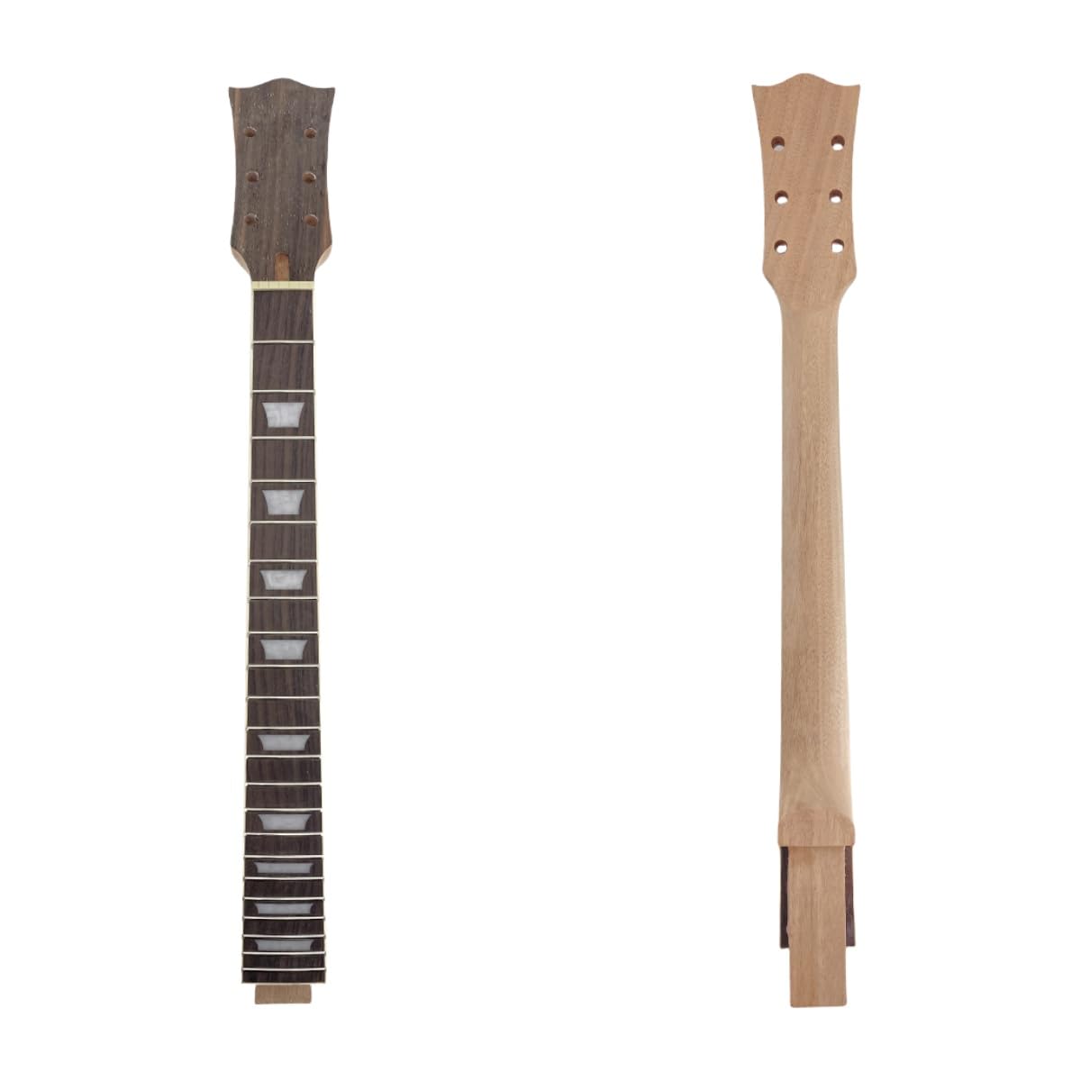 Yinfente Guitar Neck 22 fret Unfinished Mahogany Rosewood Fretboard Replacement Guitar Neck Guitar Parts