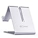 Esonstyle Cell Phone Stand Tablet Stand, [Updated Version] Aluminum Stand Holder Tablet Stand for 4-10 inch Mobile Phone and Tablet (Sliver)
