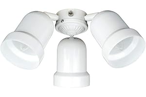 Concord Fans Y-308A-S-WH Lightkit Fan Light Kit, White