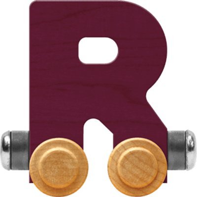 NameTrain Bright Letter Car R - Made in USA (Purple)