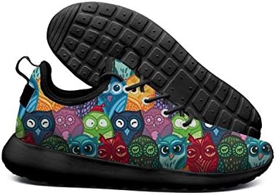 Unjdahsdd 90s Rainbow owl Men's Vintage Sneaker Lightweight Breathabl Balls Shoe