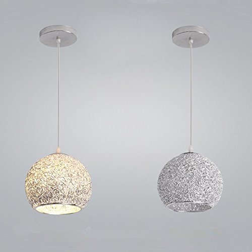 Pendant Lighting For Kitchen Island Aluminum shade Ceiling Light Bar Modern Ceiling Lamp Office Chandelier Lighting Silver Lights Bulb Include 1 pcs Lamp UNICASA