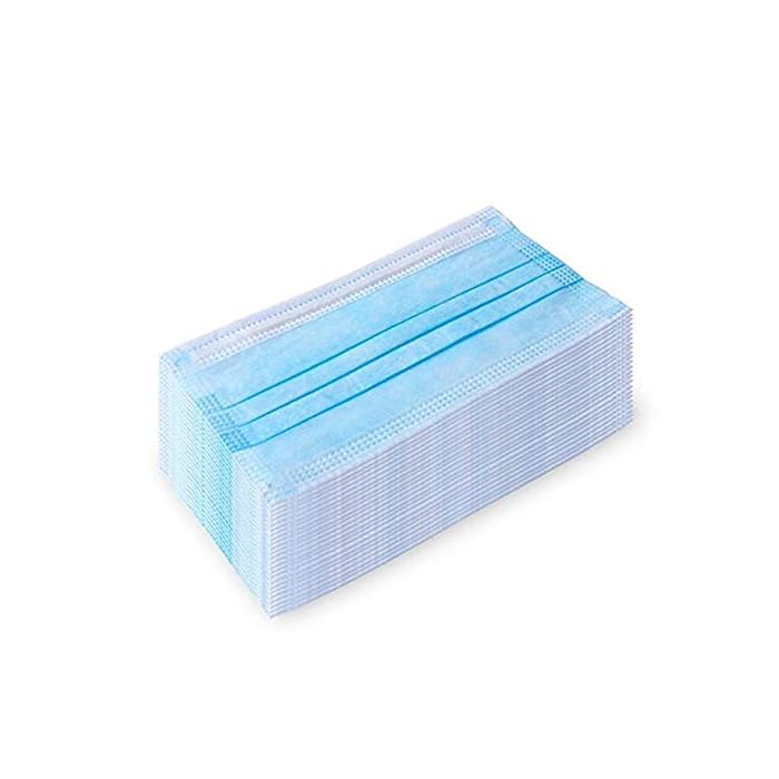 100Pcs Disposable 3-Layer Masks, Anti Dust Breathable Disposable Earloop Mouth Face Mask, Comfortable Medical Sanitary…