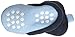 Luvable Friends unisex baby Cozy Fleece Booties Slipper Sock, Light Blue Navy, 6-12 Months Infant US