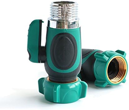 Single Garden Splitter, 1 Way Garden Hose Straight Shut Off Straight Faucet, Valve Hose Connector ,Valve Garden Splitter for Home, Lawn &amp; Garden