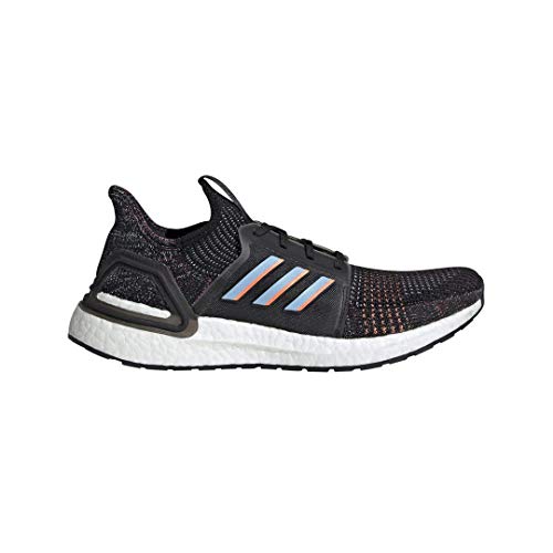 adidas Men's Ultraboost 19 Running Shoe, Black/Glow Blue/Black, 11 M US
