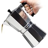 Primula Stovetop Espresso Coffee Maker - For Bold, Full Body Espresso – Easy to Use – Makes 6 Traditional Demitasse Cups