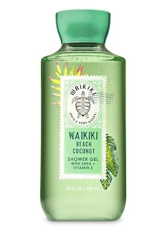Waikiki Beach Coconut Shower Gel with free hand sanitizer