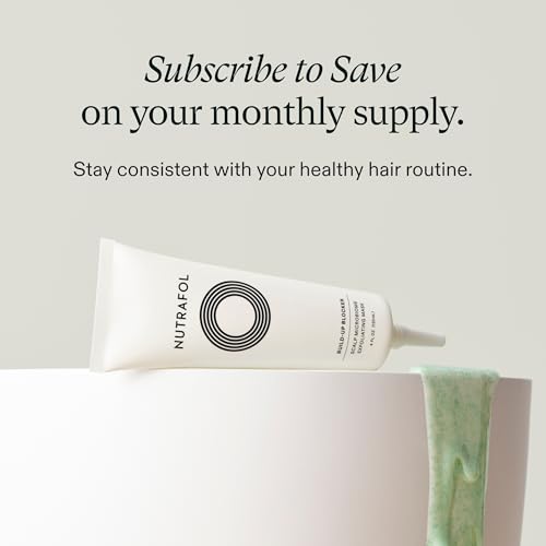 Nutrafol Exfoliating Scalp Mask, Eliminates Product Build-up and Oil for Healthier Hair and Scalp, Physician-formulated for Thinning Hair, Color and Extension Safe - 4 Fl Oz Bottle