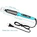 Ovonni Curling Iron Brush, Dual Voltage 1 Inch Ceramic Tourmaline Ionic Hot Curler Brush, Professional Instant Heat Up Temperature Controls Heated Brush Styler for Long Hair with Traveling Bag (Blue)