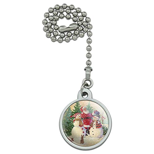GRAPHICS & MORE Christmas Holiday Santa Snowman Friends Ceiling Fan and Light Pull Chain