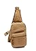 Youngerbaby Canvas Unbalance Pack Crossbody Bag Shoulder Bag Chest Bag for Men