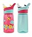 Contigo 14oz Autospout Striker Kids Water Bottle, Cherry Blossom & Aqua Float (2 Pack)