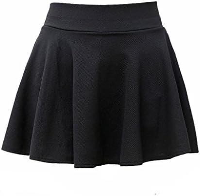 SEUEYD Womens Basic Skater Skirt Versatile Stretchy Flared Casual Skort Blake XL