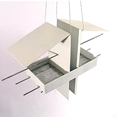 Amazon Com Duo Modern Bird Feeder In White Handmade