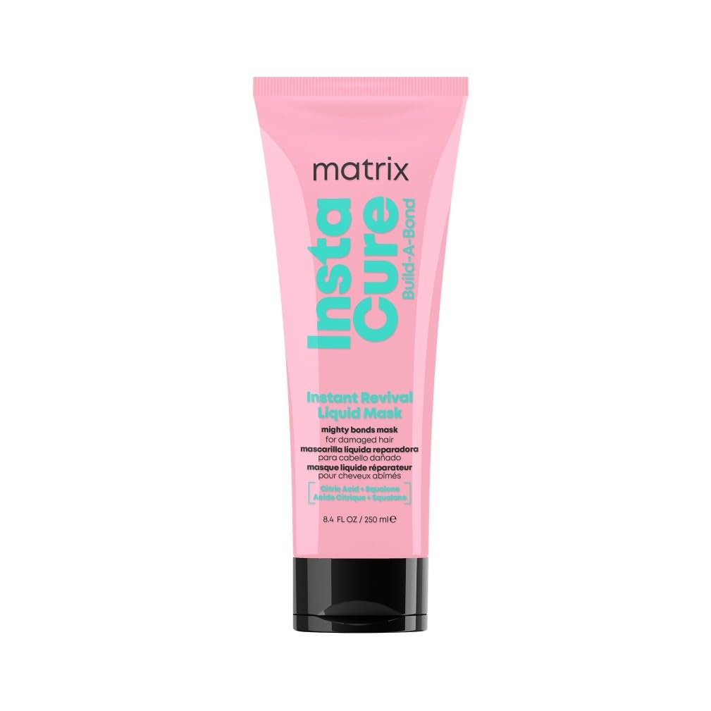 MATRIX | Liquid Hair Mask | With Citric Acid & Squalane | For Damaged Hair, Repairs, Strengthens, Smoothes & Softens | InstaCure Build-A-Bond Instant Revival | 250ml