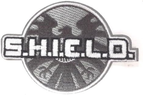 Avengers Agents Of Shield White Embroidered Badge Patch Iron or Sew on 10cm