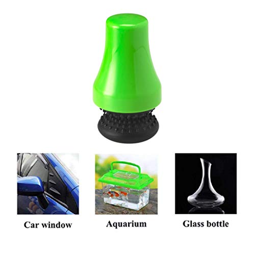 Witspace Magnetic Rubber Cleaning Brush for Bottle Glass, Magnetic Scrubber Brush Flask Cap Cleanin (Green)